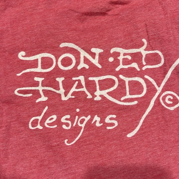 Vintage Y2K  Ed Hardy Pink Tiger Graphic Long Sleeve - Picture 5 of 5